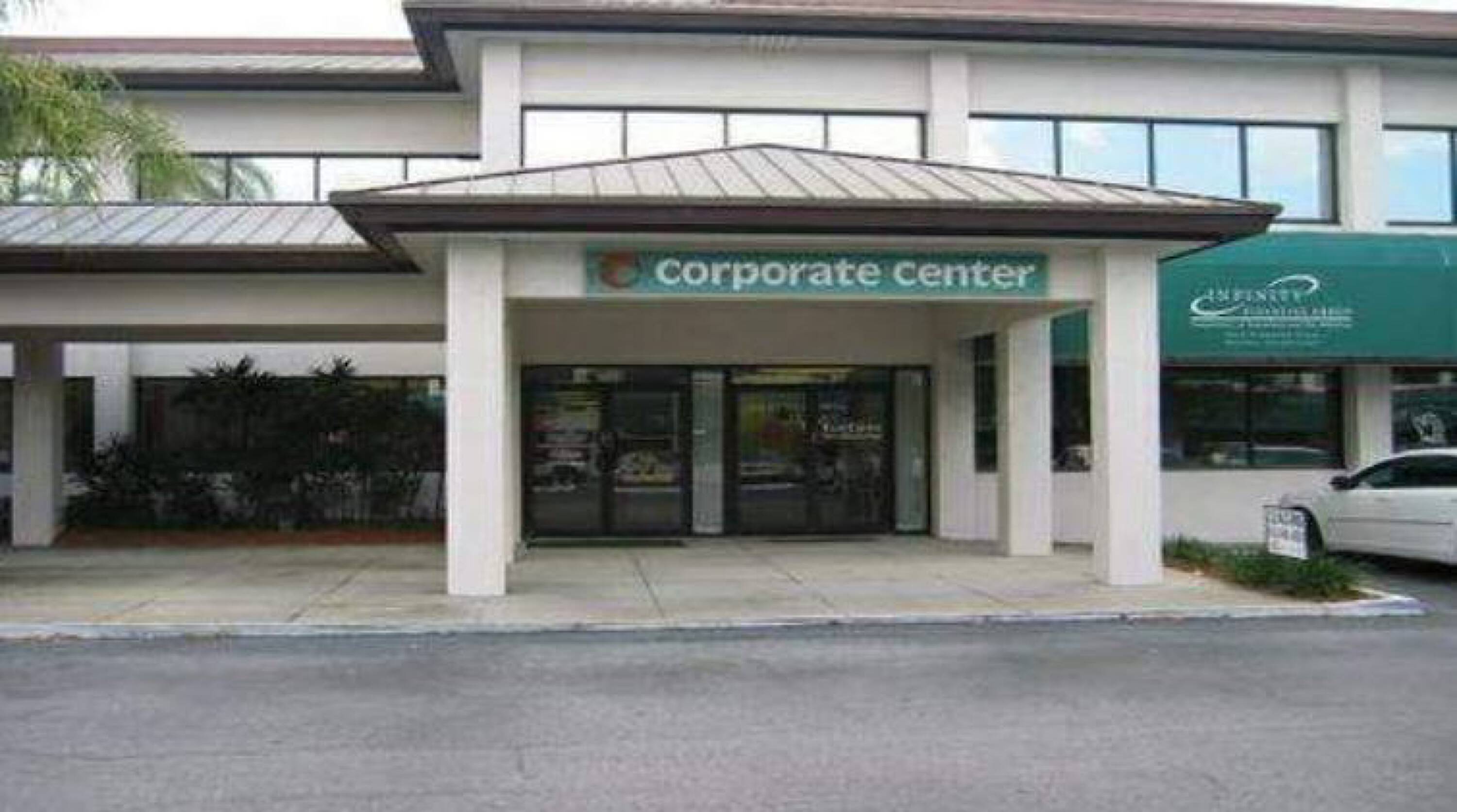 Corporate center entrance