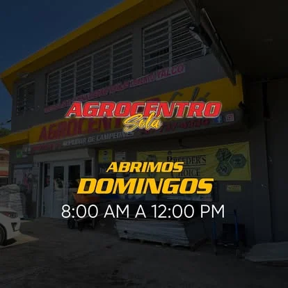 Almacén Agrocentro Solá — domingos 8 AM a 12 PM