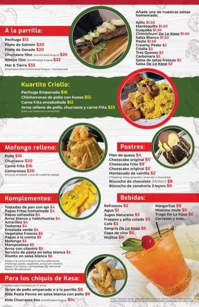 Menú página 2