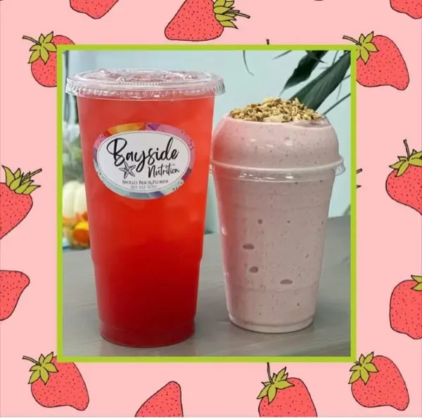 Bayside Nutrition Instagram post — strawberry drink