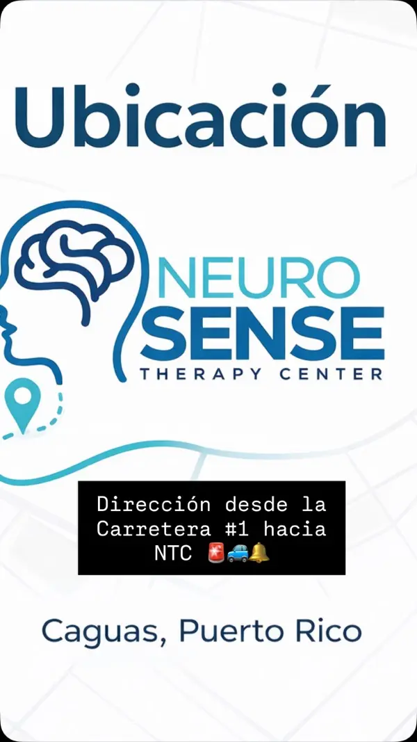 Así también pueden llegar a Neurosense Therapy Center. 🚗 Para todos los que transitan por la carretera #1 desde San Juan, Guaynabo y otros pueblos del área Metr