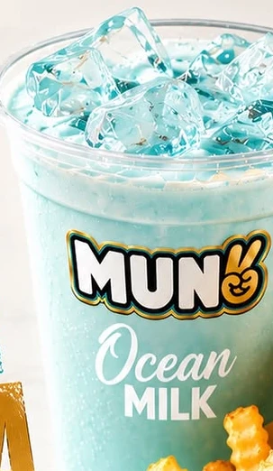 Malteada Ocean Milk teal de Mun2 Burger