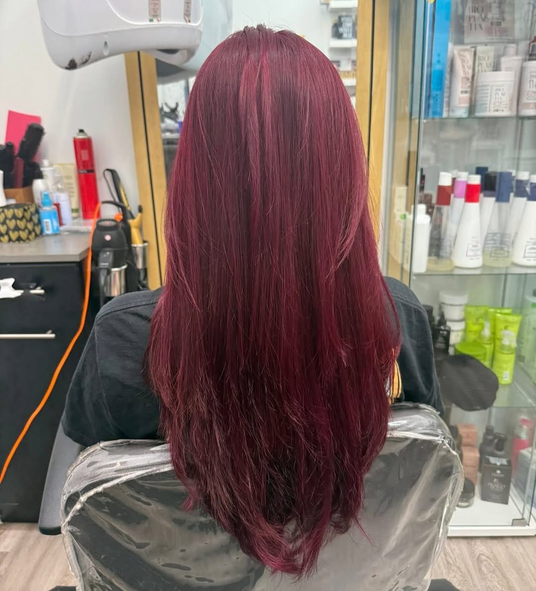 Mahogany long layers