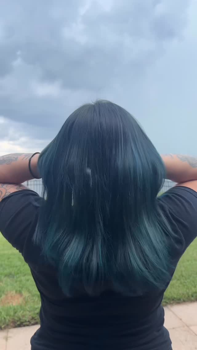 Ocean blue hair